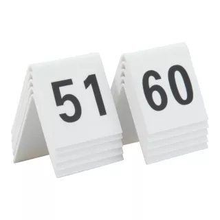 Set 10 segnaposto per tavoli da 51 a 60