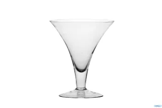 Vaso decorativo coppa martini in vetro h. 20x Ø 16,5 cm. set da 2