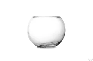 Vaso sfera in vetro h. 13x Ø 16 cm. set da 6