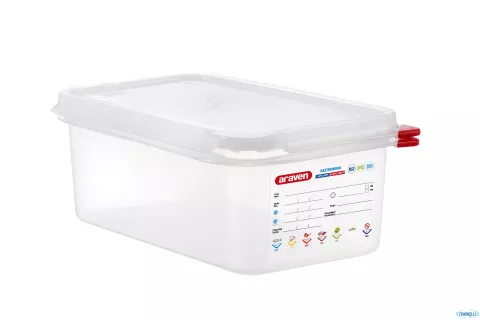 Araven 6 contenitori gastronorm 1.4 ermetici 2,8 lt. 265x162x100 mm.