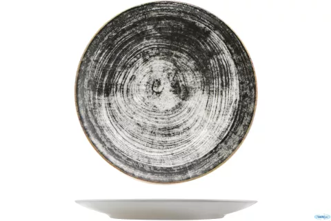 Black Round 4 piatti portata rotondi Siviglia decorati cm. 31