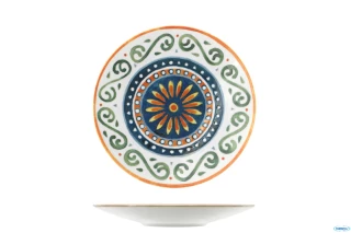 Capri Napoli 6 piatti portata decorati cm. 28