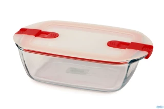 PYREX COOK E HEAT TEGLIA IN VETRO SFIATA VAPORE 23x15x6 cm. lt. 1,10