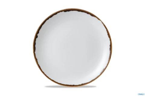 DUDSON-HARVEST NATURAL PIATTO PIANO COUPE CM. 21,7 IN CERAMICA VETRIFICATA - SERVIZIO DA 6