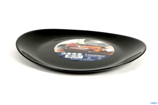 EVOLUTION BLACK PIATTO BISTECCA 30 X 25,8 CM. SERVIZIO DA 6