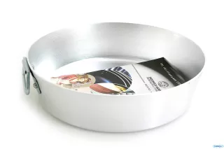 Tortiera conica alluminio con anello Ø 30 x h.7 cm.