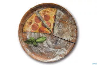 Flour 6 piatti pizza Napoli Slice cm. 33