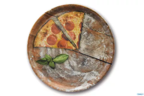 Flour 6 piatti pizza Napoli Slice cm. 31
