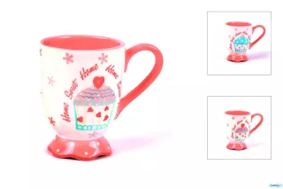 I love cake set 2 tazze mug decorate in ceramica assortite