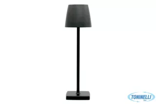 Lumiere lampada tavolo led tipo Poldina cm.11 x h. 38 nera