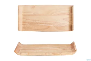 Mekkano wood 6 vassoi aperitivo in legno cm. 39,5x19
