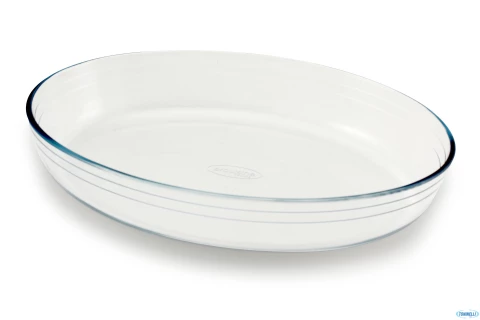 O CUISINE SET 6 TEGLIE OVALI IN VETRO 35x24 cm. lt. 3
