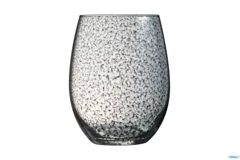 Primary handcraft grey set 6 bicchieri cl. 36 in vetro cristallino krysta