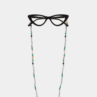 OKKIA Accessories Turquoise Glasses Chain 