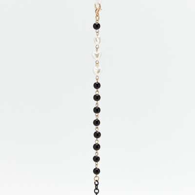 OKKIA Accessories White Heart Glasses chain  