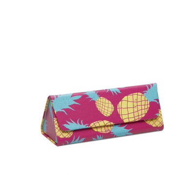OKKIA Accessori Custodia per occhiali Magic con stampa Ananas   rosso