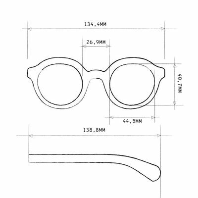 OKKIA Lesebrille Lauro Lesebrille Round