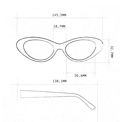 OKKIA Sun Lina Small Cat Eye