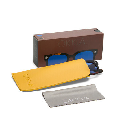 OKKIA Sole Giovanni   havana black (lenti blu)