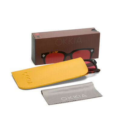 OKKIA Sole Giovanni   havana black (lenti rosse)