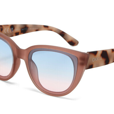 OKKIA Sole Silvia   pink havana (lenti blu/rosa)