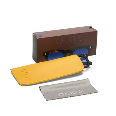 OKKIA Sol Firenze   havana black (lentes azules)