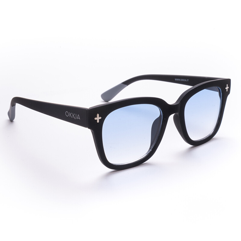 OKKIA Sun Giovanni   Black and grey (blue lenses)
