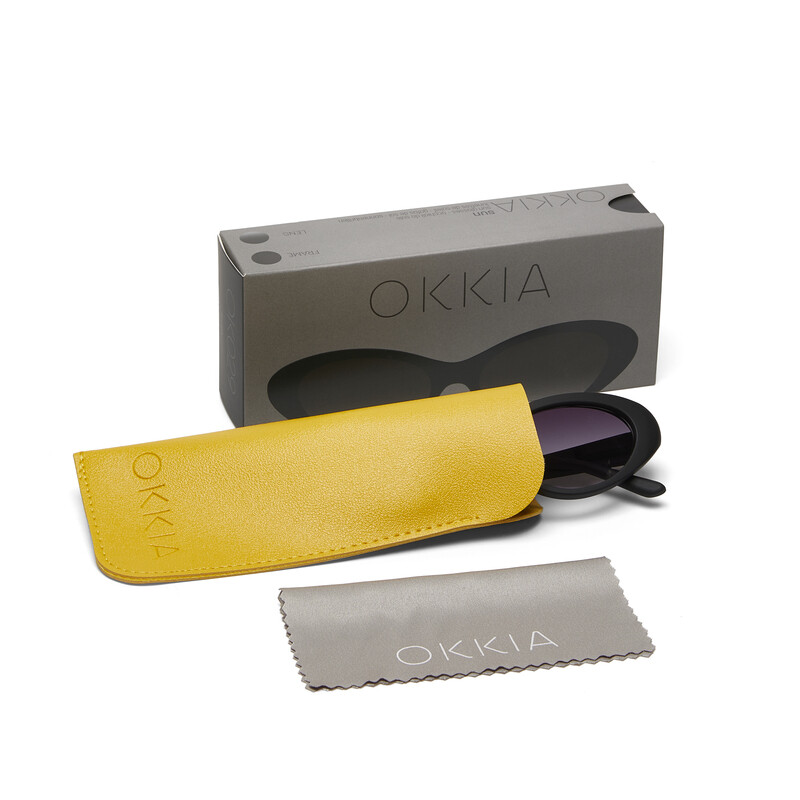 OKKIA Sol Lina Small Cat Eye Negro