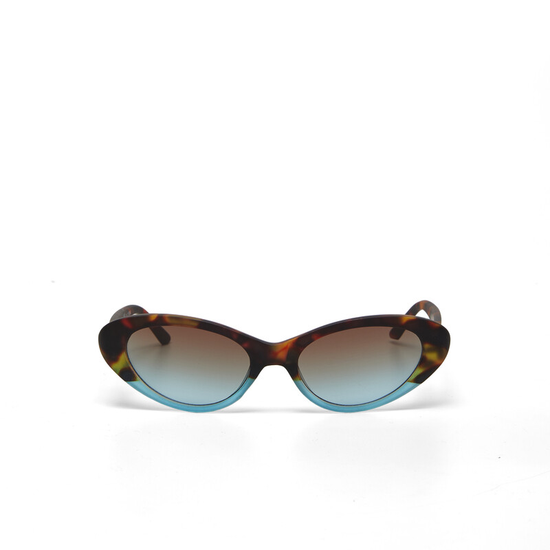 OKKIA Sol Lina Small Cat Eye Habana y azul
