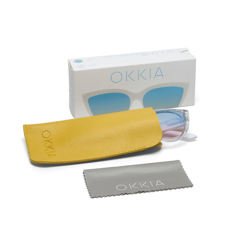 OKKIA Sol Silvia   Clear (lentes azules/rosas)