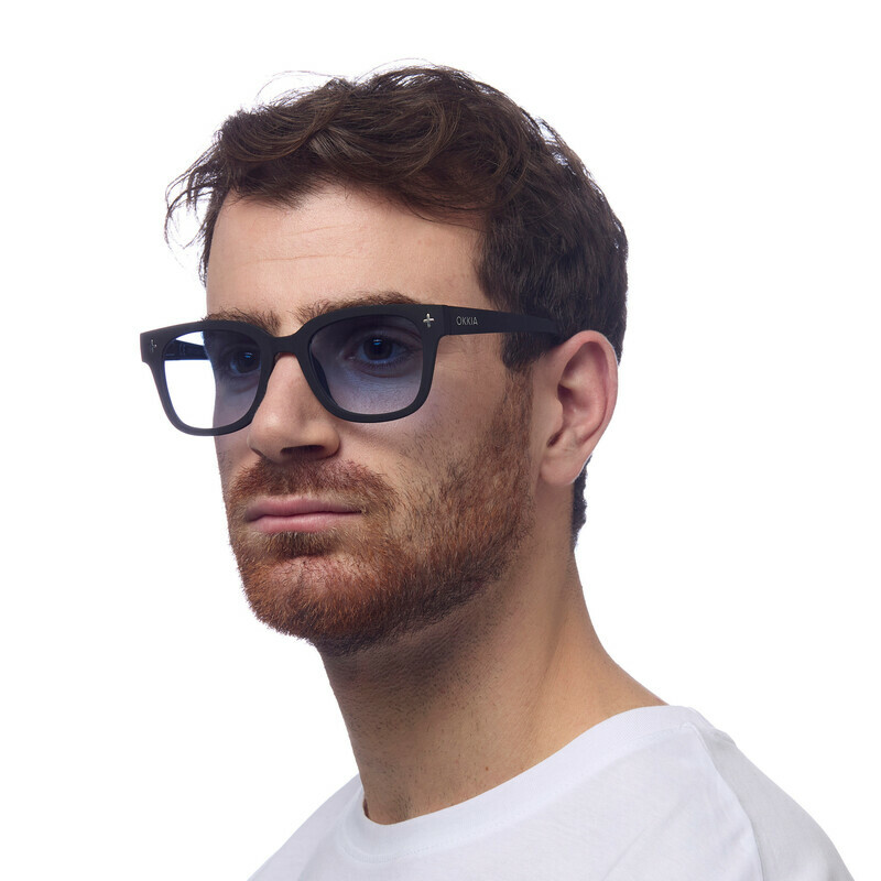 OKKIA Sun Giovanni   Black and grey (blue lenses)