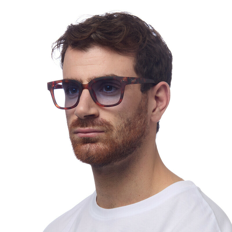 OKKIA Sun Giovanni   Classic Havana and blue (blue lenses)