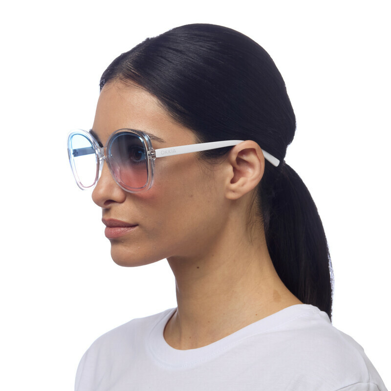OKKIA Sol Anna Clear (lentes azules/rosas)