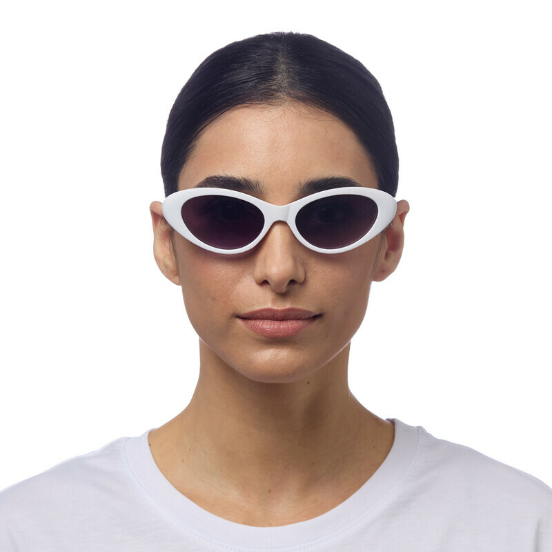 OKKIA Sol Lina Small Cat Eye Optical White