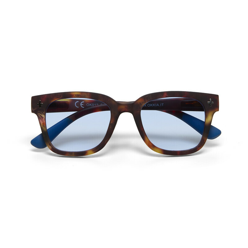 OKKIA Sun Giovanni   Classic Havana and blue (blue lenses)