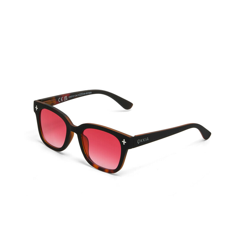 OKKIA Sun Giovanni   Havana Black (red lenses)
