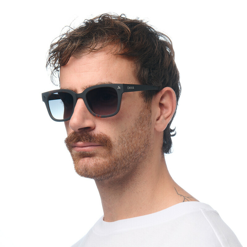 OKKIA Sun Giovanni   Havana Black (green lenses)