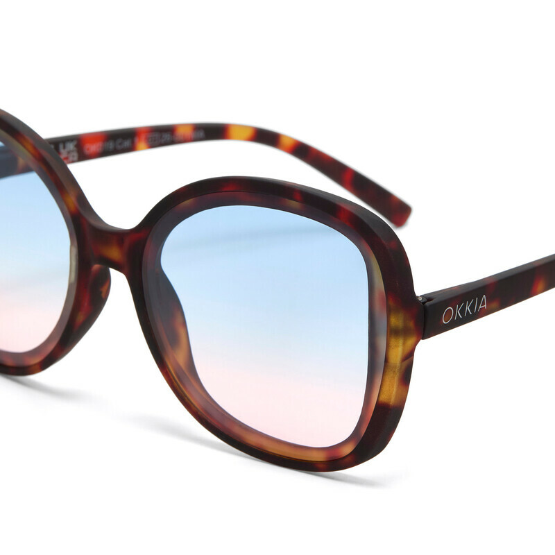 OKKIA Sol Anna Classic Havana (lentes azules/rosas)