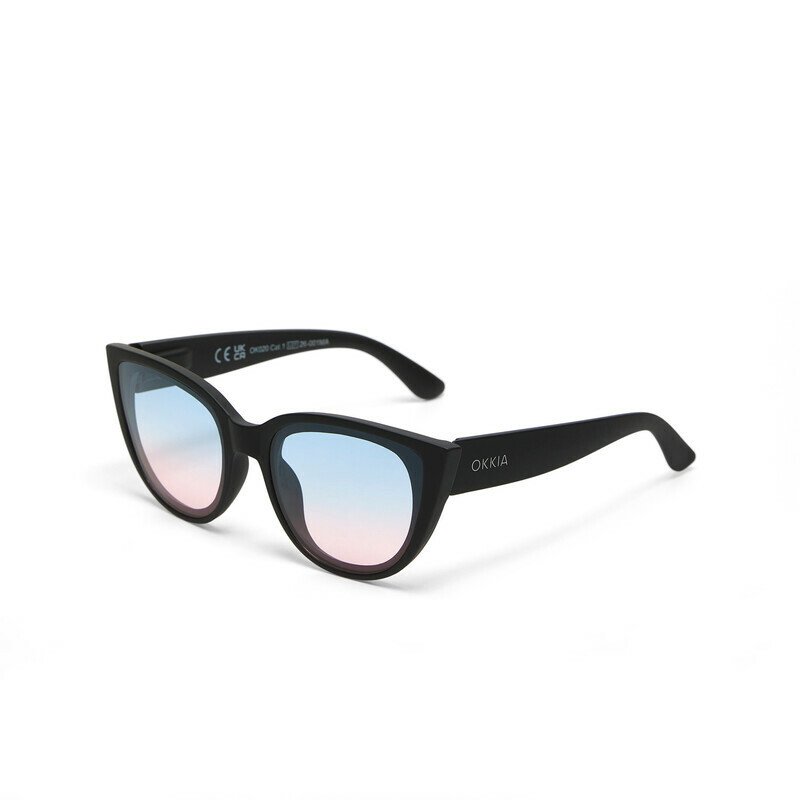 OKKIA Sol Silvia   Negro (lentes azules/rosas)