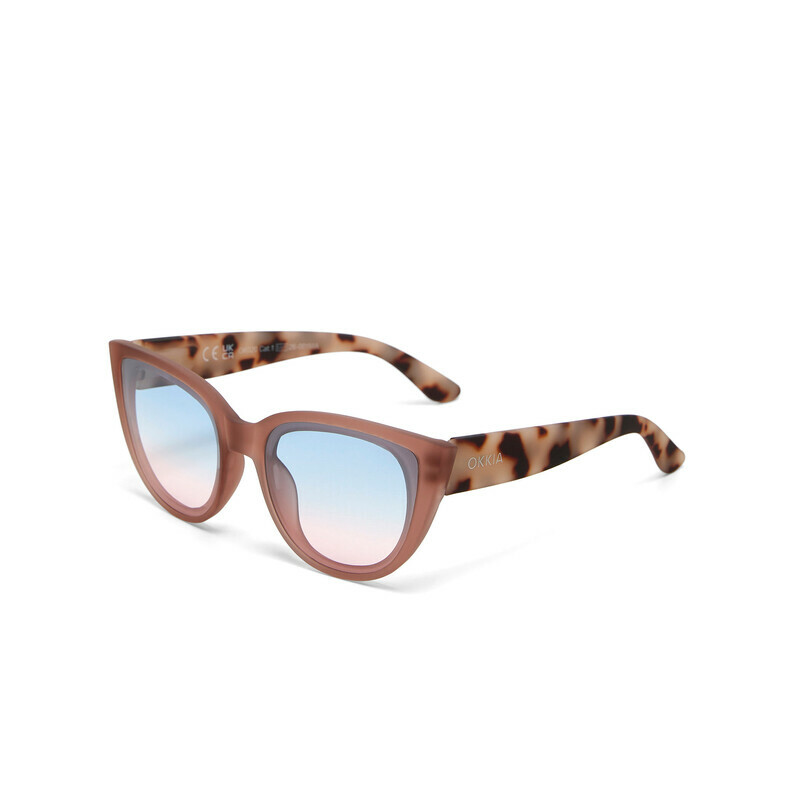 OKKIA Sol Silvia   Pink Havana (lentes azules/rosas)