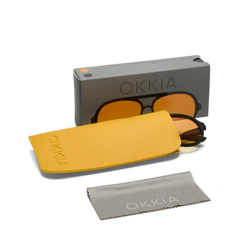 OKKIA Sun Alessio   Black (yellow lenses)