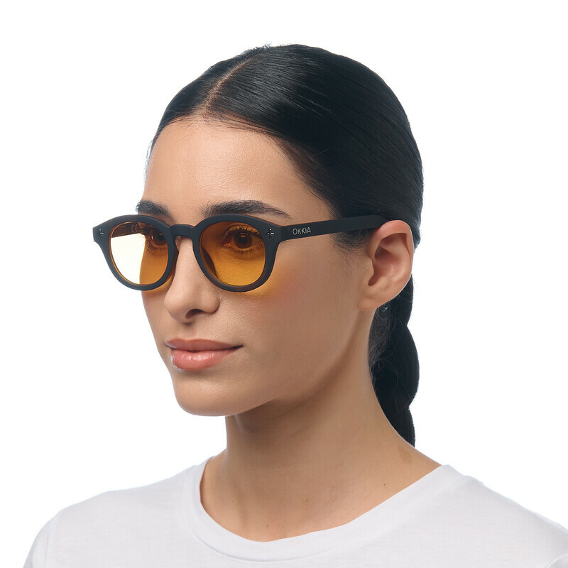 OKKIA Sol Milano   Negro (lentes amarillas)