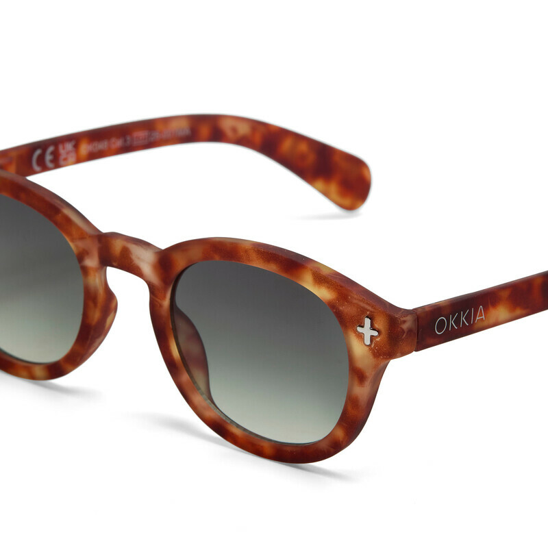 OKKIA Sol Milano   Sahara Havana (lentes verdes)