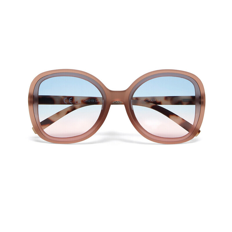 OKKIA Sun Anna   Pink Havana (blue/pink lenses)