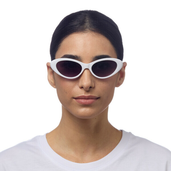 OKKIA Sun Lina Small Cat Eye Optical White