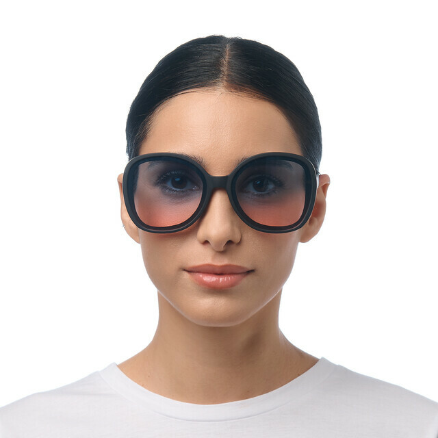 OKKIA Sun Anna   Black (blue/pink lenses)