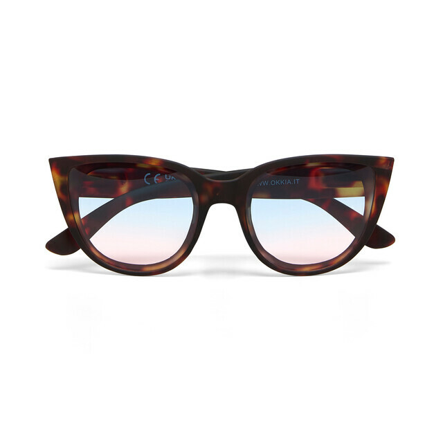 OKKIA Sun Silvia   Classic Havana (blue/pink lenses)