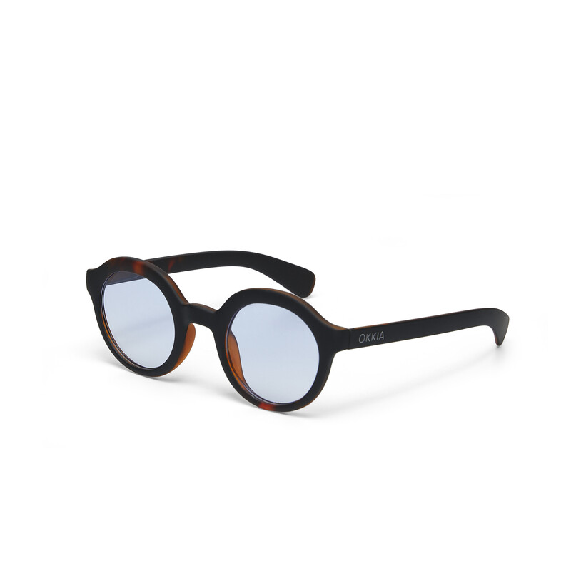OKKIA Sun Lauro Round Havana Black (brown lenses)