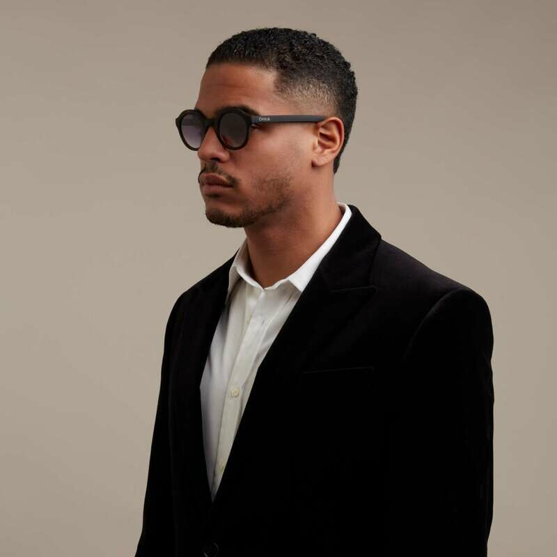 OKKIA Sun Lauro Round Havana Black (brown lenses)