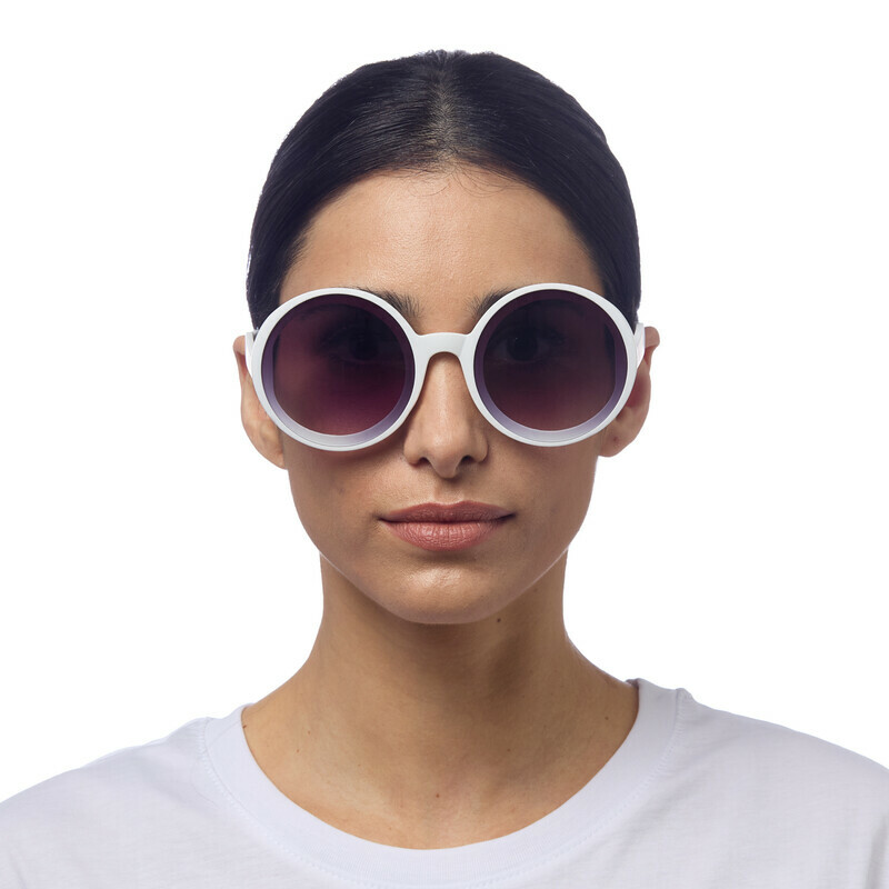 OKKIA Sun Monica Round Optical White